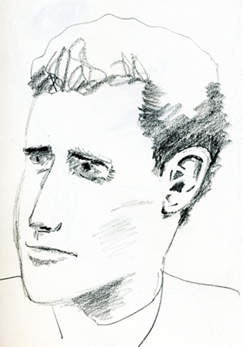 pencil sketch of William Whittemore